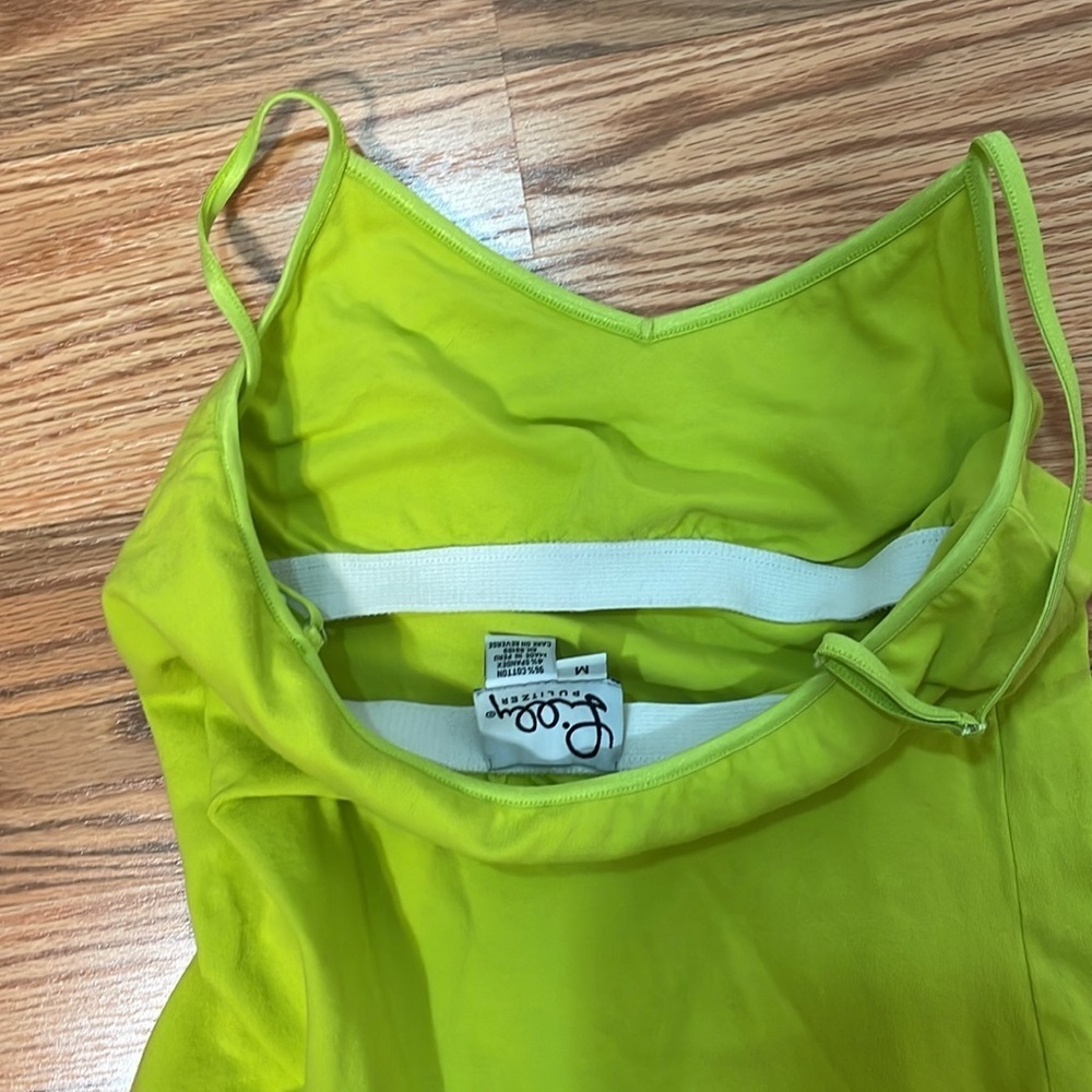 Vintage Lilly Pulitzer Lime Green Cami, Medium - Picture 5 of 5